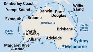 Round Australia Cruise – Melbourne to Sydney (Oct 2026)