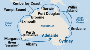 Round Australia Cruise – Adelaide to Sydney (Apr 2027)