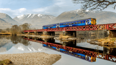 ScotRail crossing Loch Awe