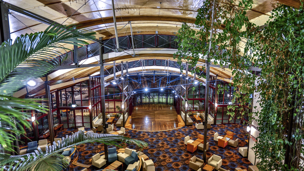 The lobby at Kingfisher Bay Resort