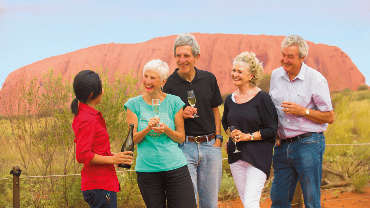 Sunset drinks, Uluru