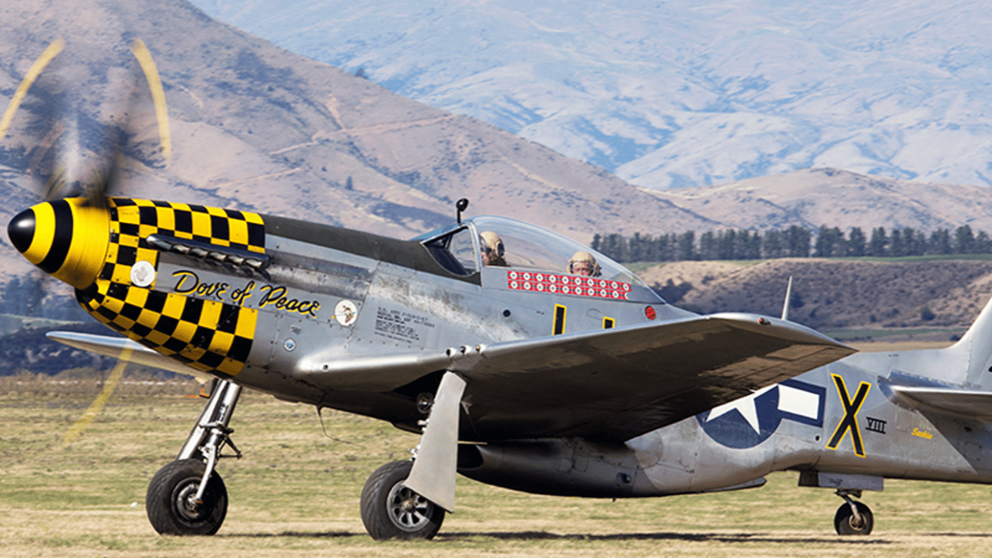 The 'Dove of Peace' at the Wanaka Warbirds Air Show