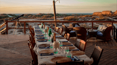 Dining at Sal Salis Ningaloo Reef