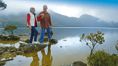 Join your Travel Director for a guided walk by Dove Lake