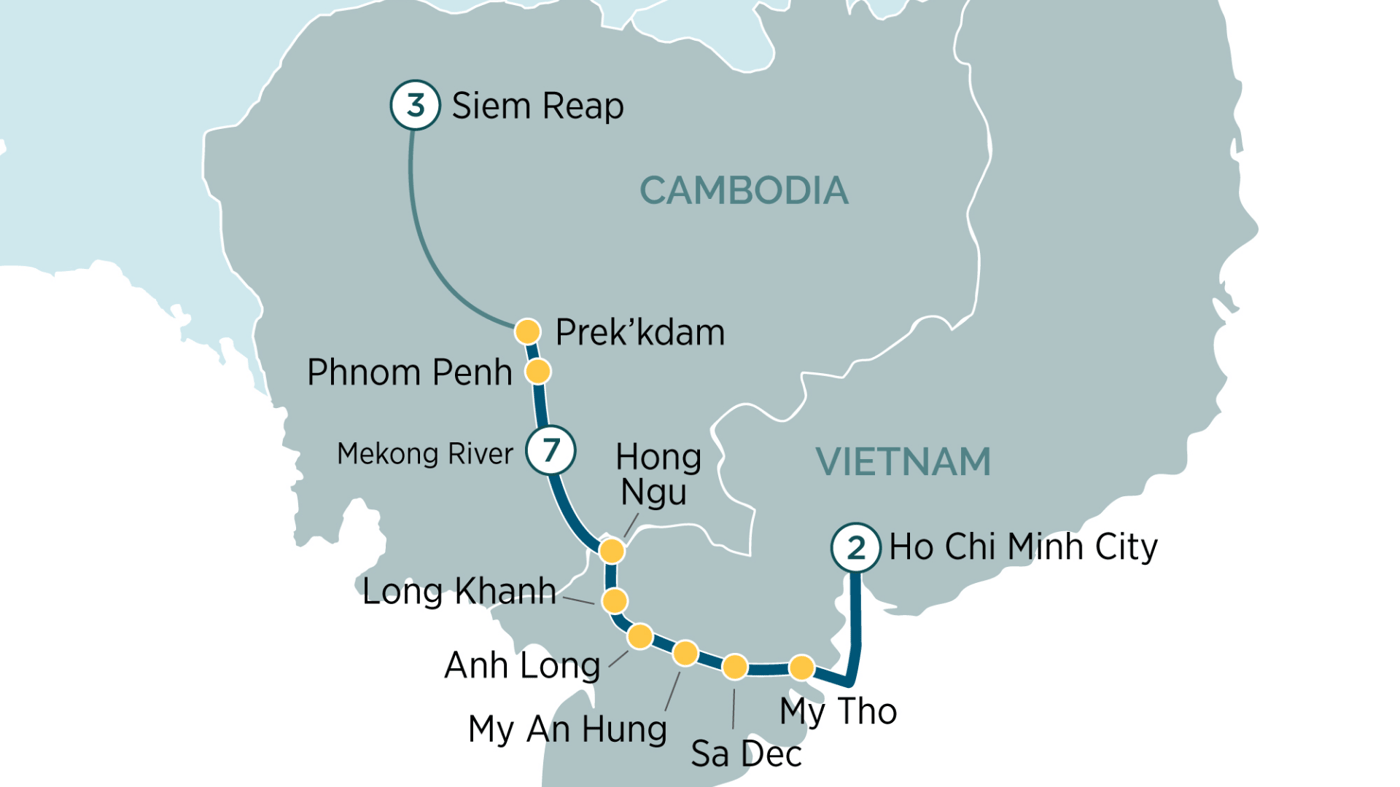 Siem Reap > Ho Chi Minh City