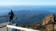 Views of Hobart from Mt Wellington