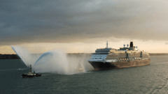Queen Victoria arrives in Southampton