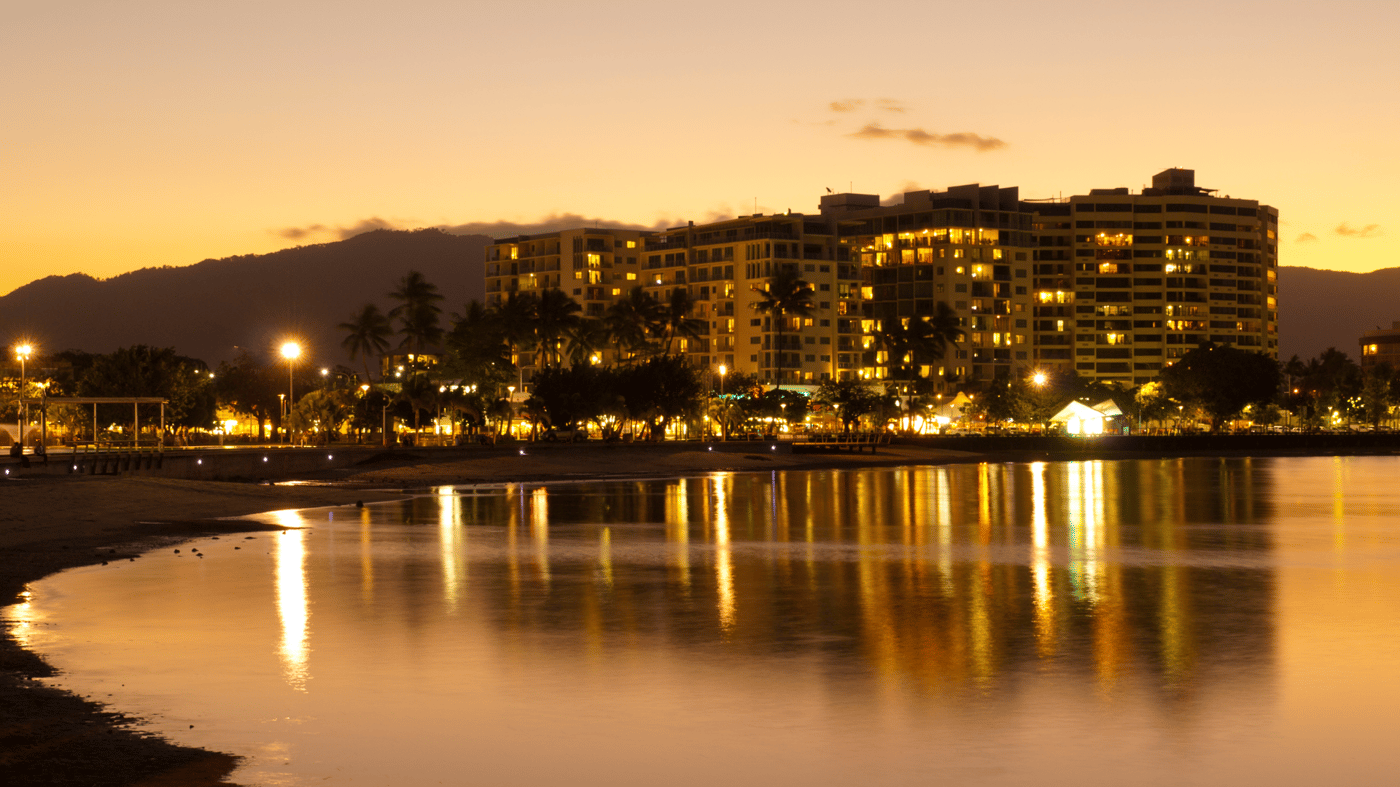 Cairns at sunset
