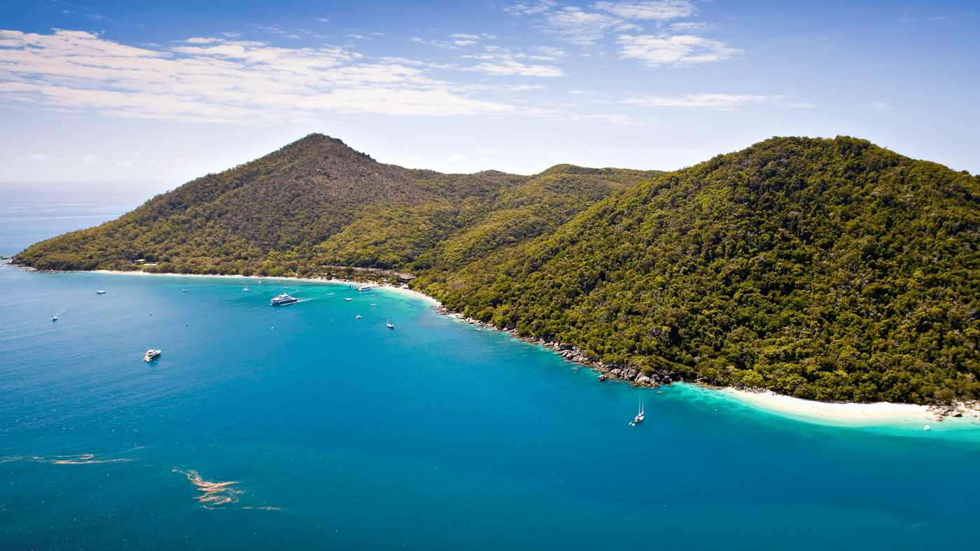 Aerial view of Fitzroy Island