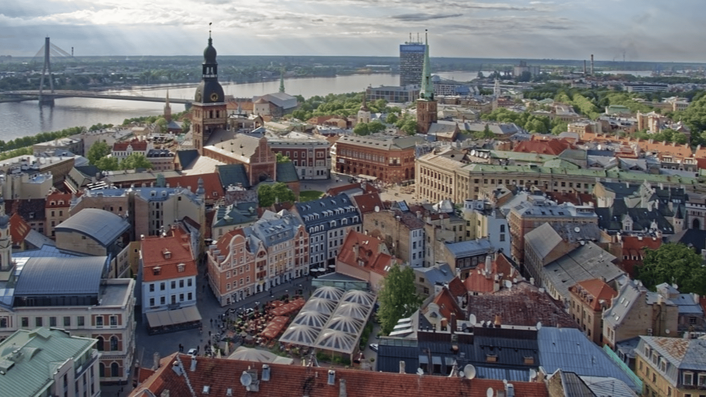 Riga's historic town, Latvia