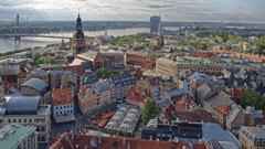 Riga's historic town, Latvia