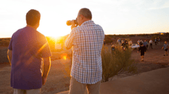 Enjoy an unforgettable outback sunrise at Marla