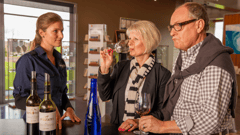 You'll visit a local winery to taste their wines