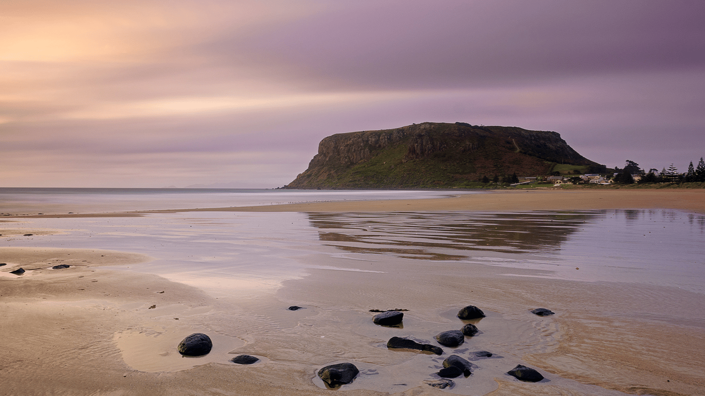 Enjoy views of the sheer-sided Stanley bluff known as ‘The Nut’
