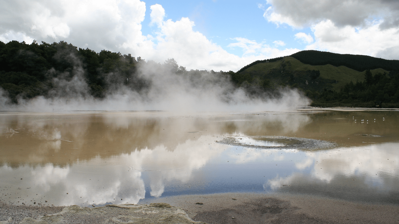 View the geothermal mud pools and geysers in Rotorua