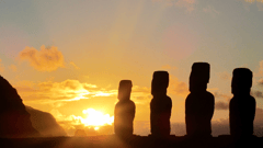 MYSTERIES UNFOLD AT EASTER ISLAND The monoliths of Easter Island have fascinated and puzzled travellers for years. Hear the tales of the moai structures as Sea Princess® takes a scenic cruise by.
