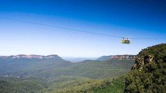 Ride the Scenic Railway, Cableway or Skyway to see the steep valleys and canyons
