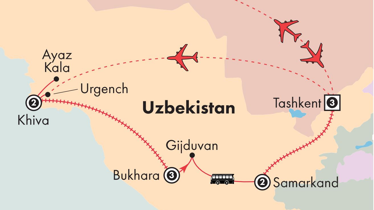 uzbekistan to mexico travel