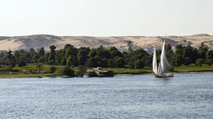 Watch the feluccas on the River Nile