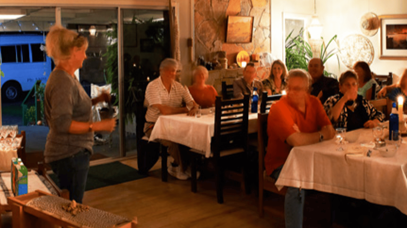 Enjoy three courses across three family homes around the island at the famous "Progressive Dinner"