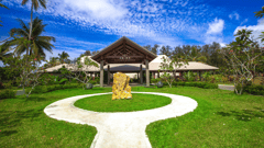 Driving up to the resort - is that art or a painted rock?