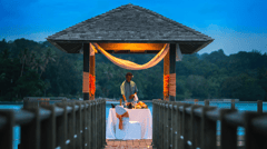 The resort and the staff do go all out when it comes to romance...