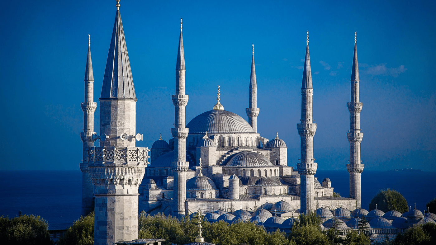 Visit the Blue Mosque in Instabul, famous for its blue Iznik tiles and unique minarets