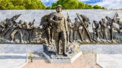 The Ataturk Statue in the Canakkale Martyr's Memorial