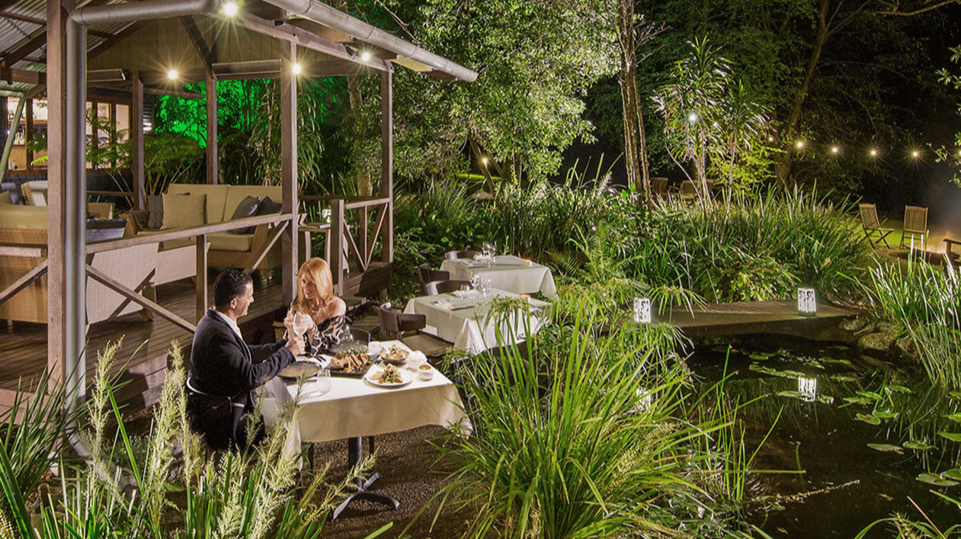 Relax over dinner, which is included when booking through Travel at 60