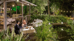 Relax over dinner, which is included when booking through Travel at 60