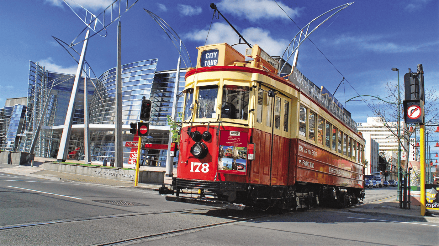 Your tour departs and returns to Christchurch