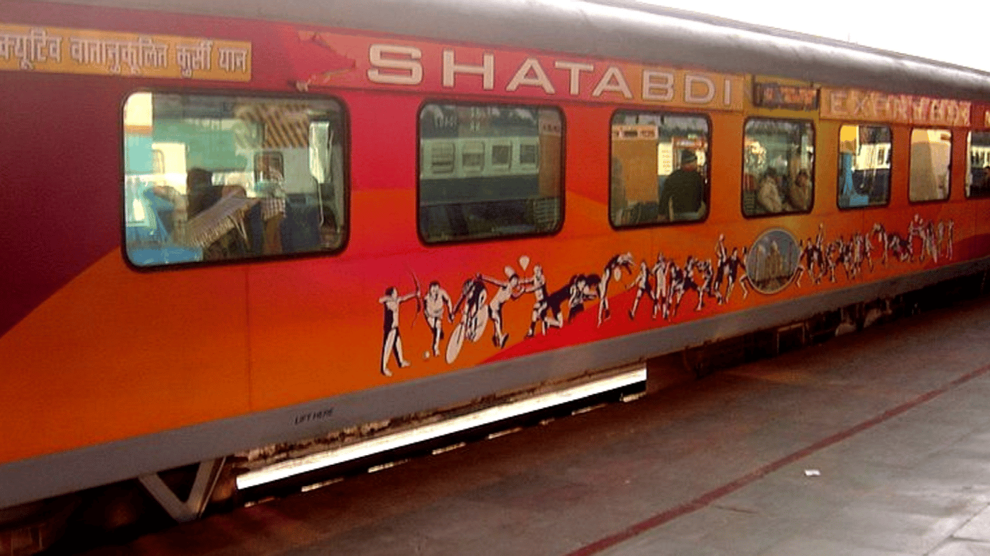Travel from Chennai to Bangalore on the  Shatabdi Express train