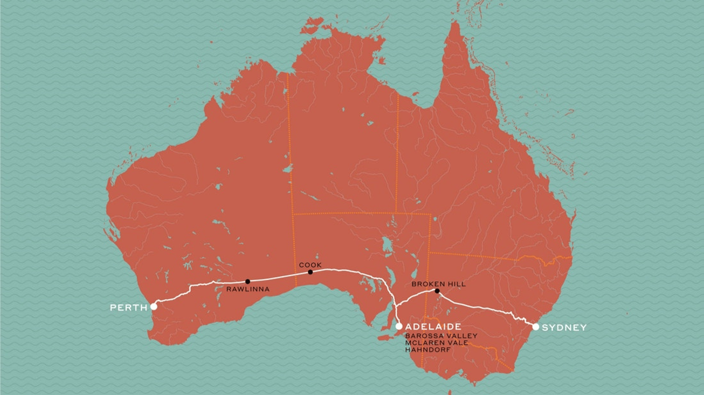 Relax in luxury on the Indian Pacific from Sydney to Perth