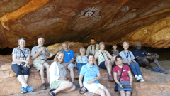 Visit significant sites to view the ancient rock art galleries