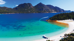 Visit spectacular Wineglass Bay on Tassie's east coast