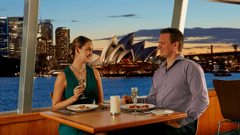 Meet your travelling companions whilst enjoying a dinner cruise on Sydney Harbour