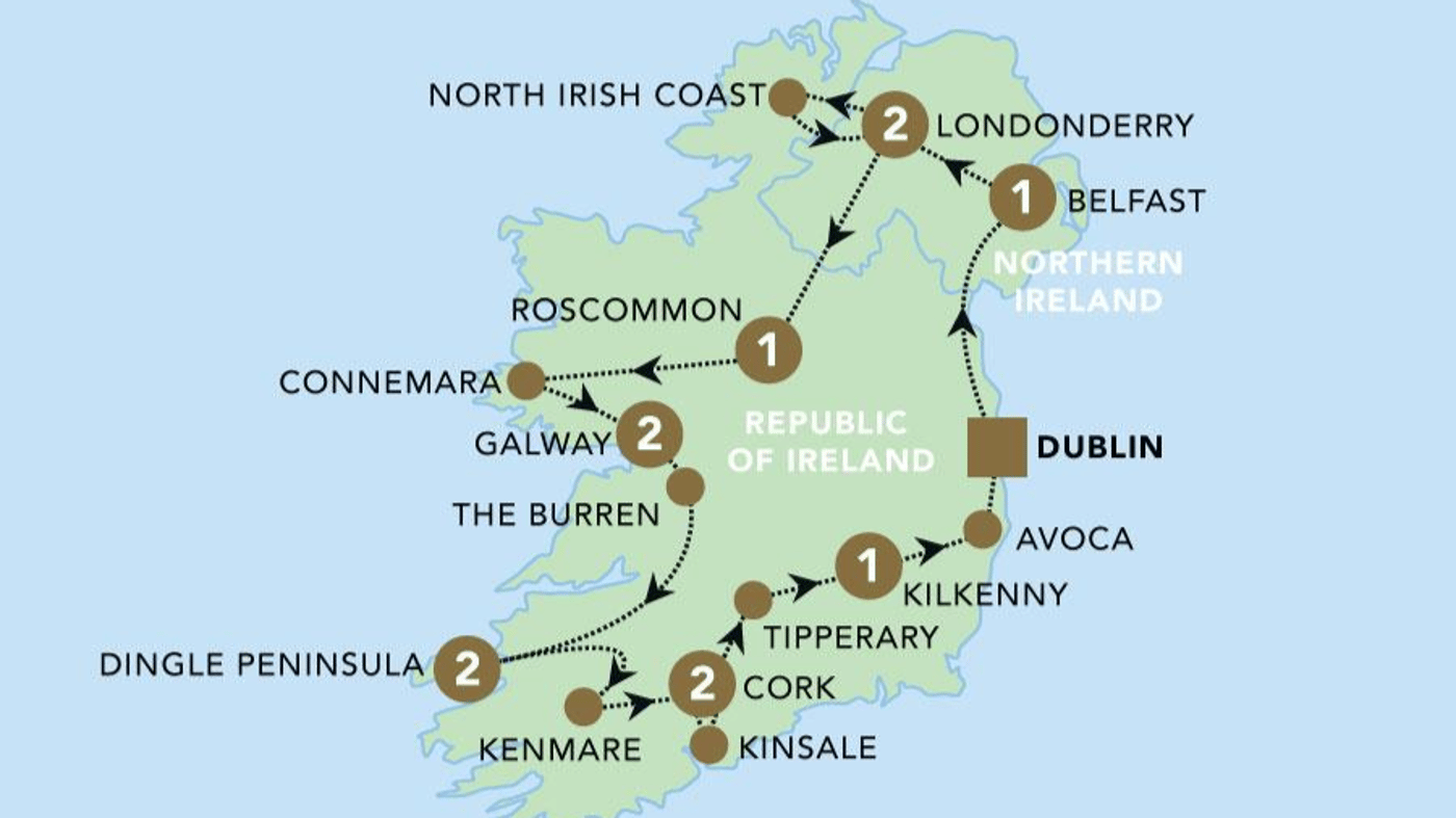 Your journey at a glance. Read on for the full day-by-day itinerary...