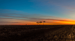 Be amazed by the stunning colours of an outback sunset