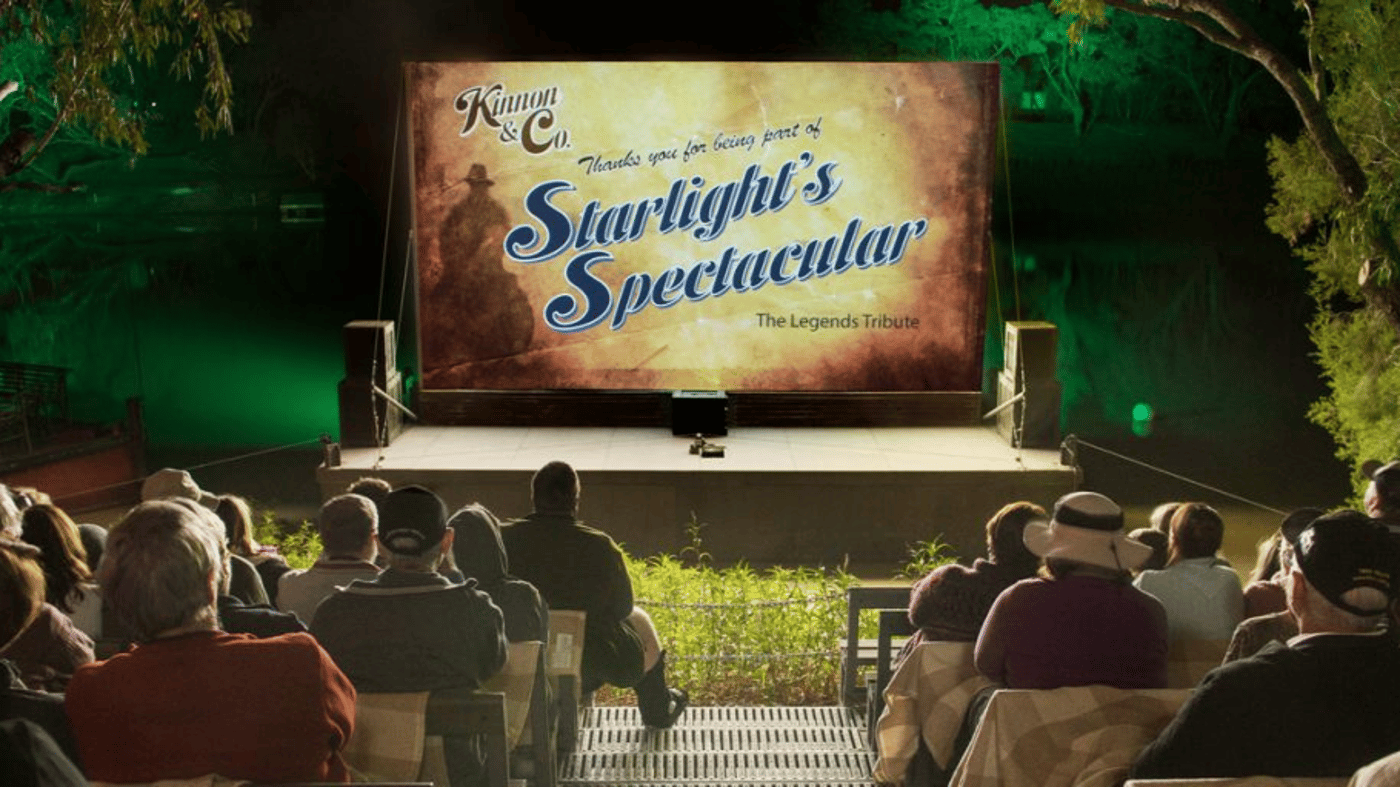 The Starlight’s Spectacular Sound & Light Picture Show features an exclusive movie that celebrates legendary local hero Harry Redford