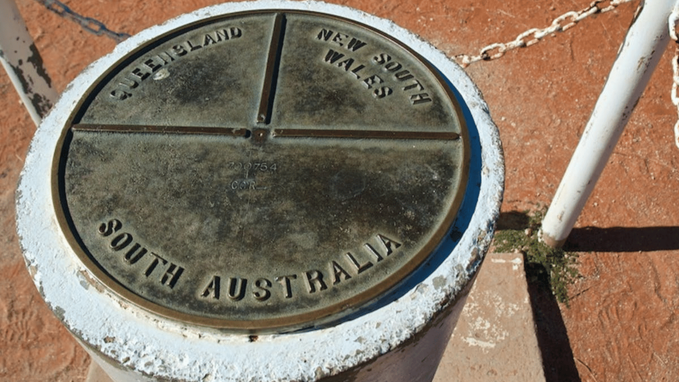 Visit Cameron Corner, where the borders of QLD, NSW and SA meet