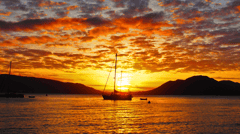 Be amazed by the colourful sunsets