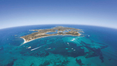 Located just 19 kilometres off the coast of Fremantle.