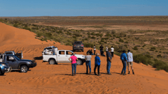 Head to the top of Big Red to see amazing views of the countryside surrounding Birdsville