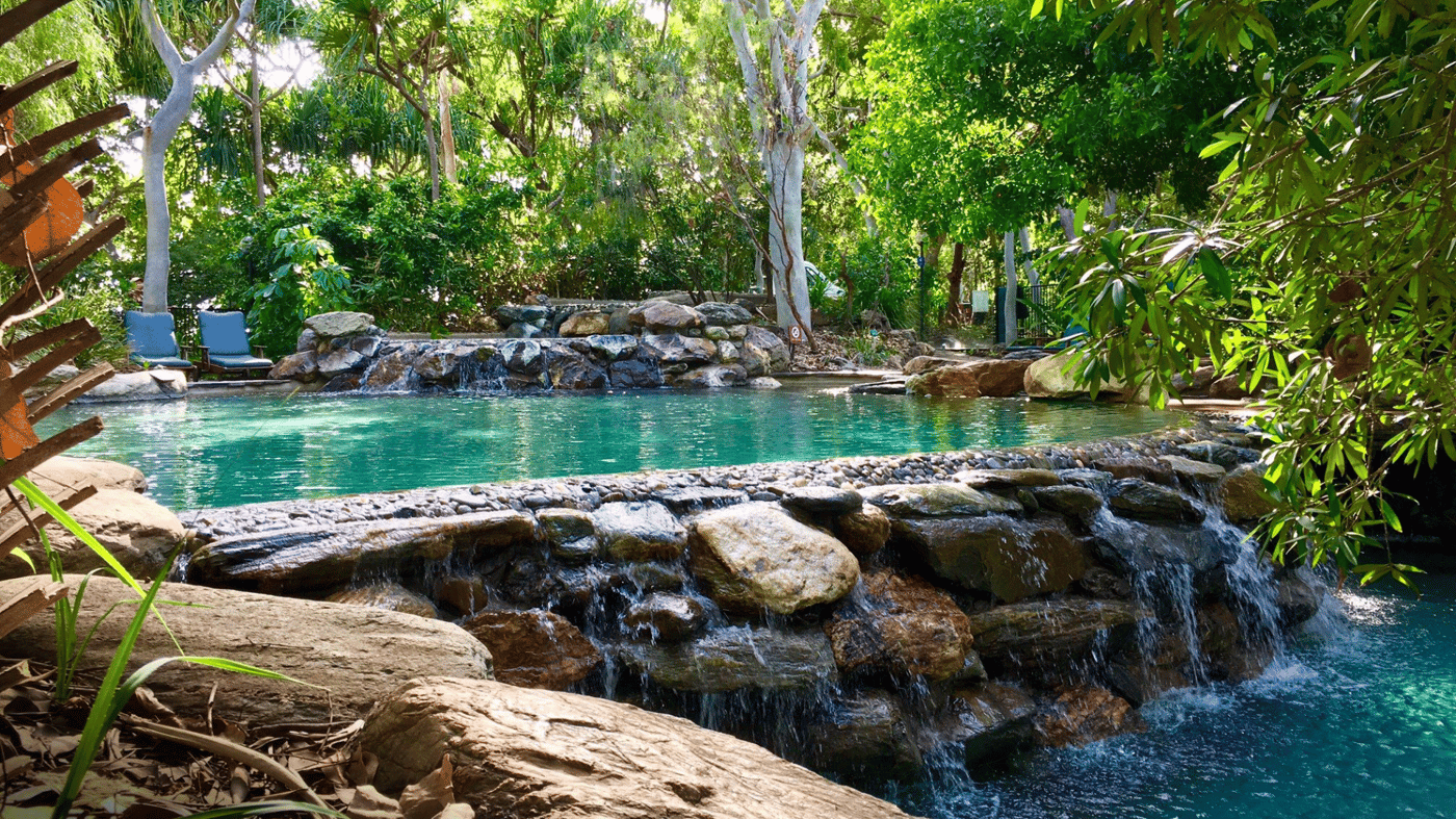 Enjoy the two freeform pools at Thala Beach Nature Reserve