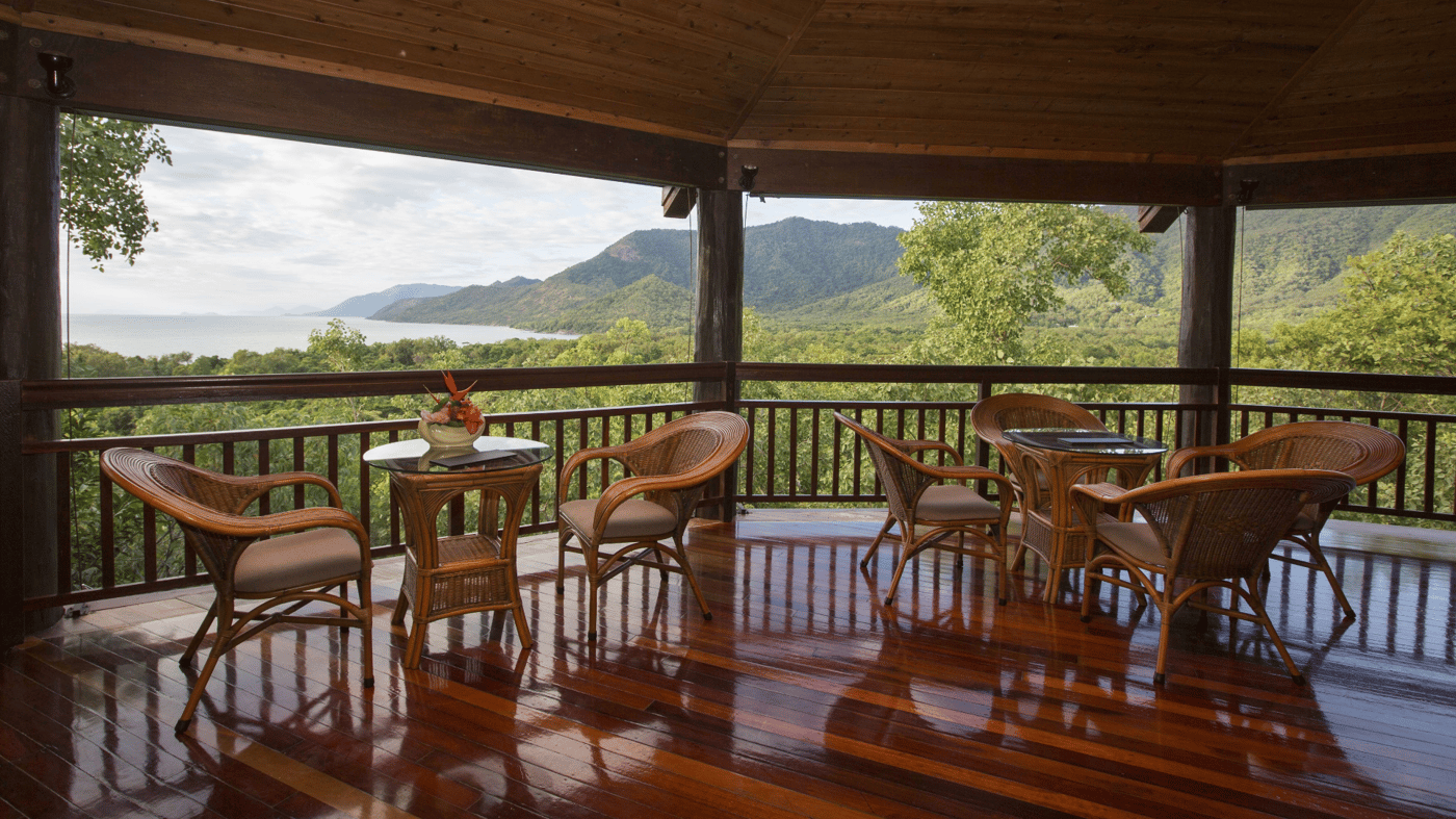 Enjoy rainforest views from Curlew's Bar