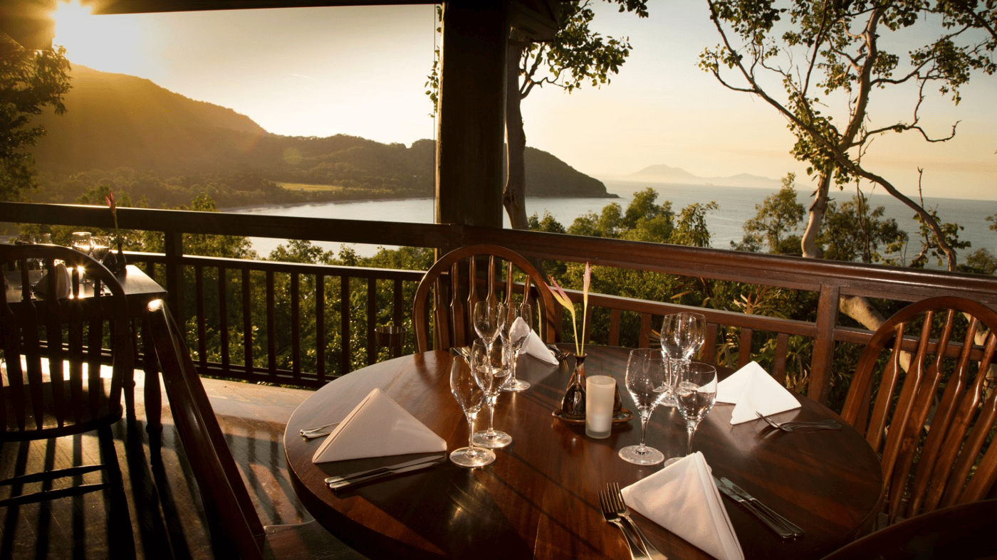 Watch the sun set from Osprey's Restaurant