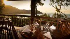 Watch the sun set from Osprey's Restaurant