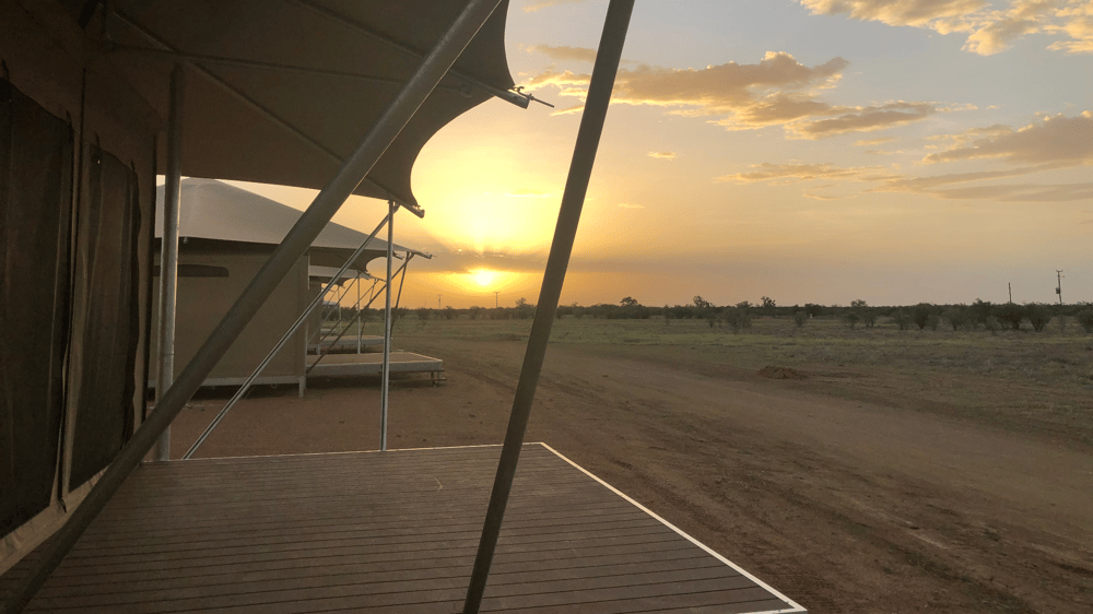 The view from your luxury ensuite tent