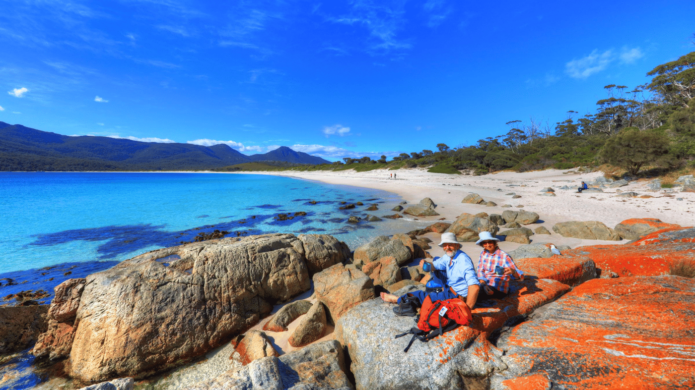Join a beachcombers walk along Wineglass Bay, consistently voted one of the most breathtaking beaches in the world