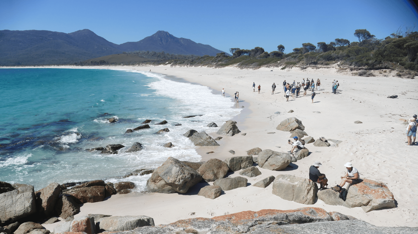 Enjoy a walk along Wineglass Bay